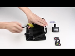 ไฟสปอร์ตไลท์รักษาความปลอดภัย BK ติดตั้งชายคา 30w 50w 100w ไฟสปอร์ตไลท์เซ็นเซอร์ตรวจจับความเคลื่อนไหวภายนอกอาคารพร้อมรีโมทคอนโทรล