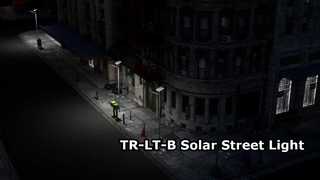 TR-LT-B ไฟถนนพลังงานแสงอาทิตย์ทุกสภาพอากาศพร้อมไฟแสดงการชาร์จและสวิตช์กันน้ำ