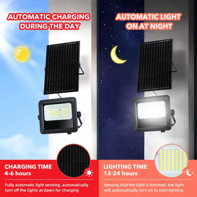 Ra70 2700k Solar Powered LED Street Lights Heat And Frost Resistance For All Weather Conditions