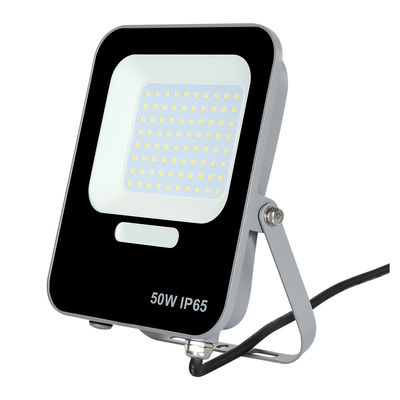 ขนาดเล็ก 80lm / w IP65 50w SMD Ultrathin Led Flood Light สำหรับสำนักงาน