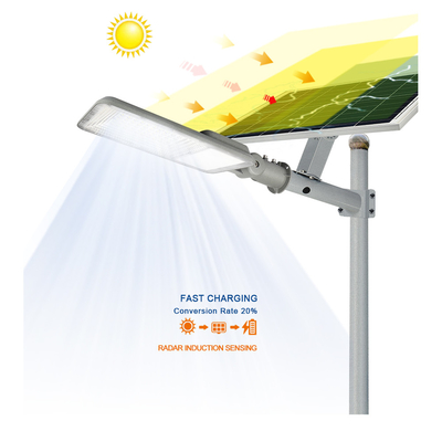 170lm/w 20w Solar Powered LED Street Lights With Auto Intensity Control
